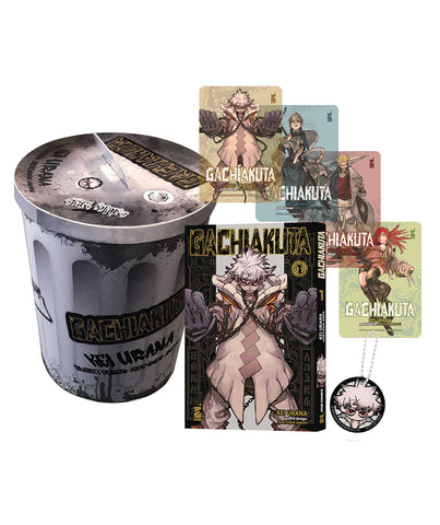 JANKU # 1 GACHIAKUTA 1 LIMITED EDITION EXCLUSIVE TRASH BOX - CON 1 PORTACHIAVI E 4 LAMINCARD