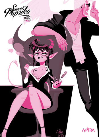 SWEET PAPRIKA BLACK, WHITE & PINK # 2 VARIANT